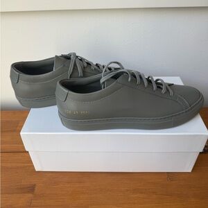 Common Projects Gray Leather Sneakers